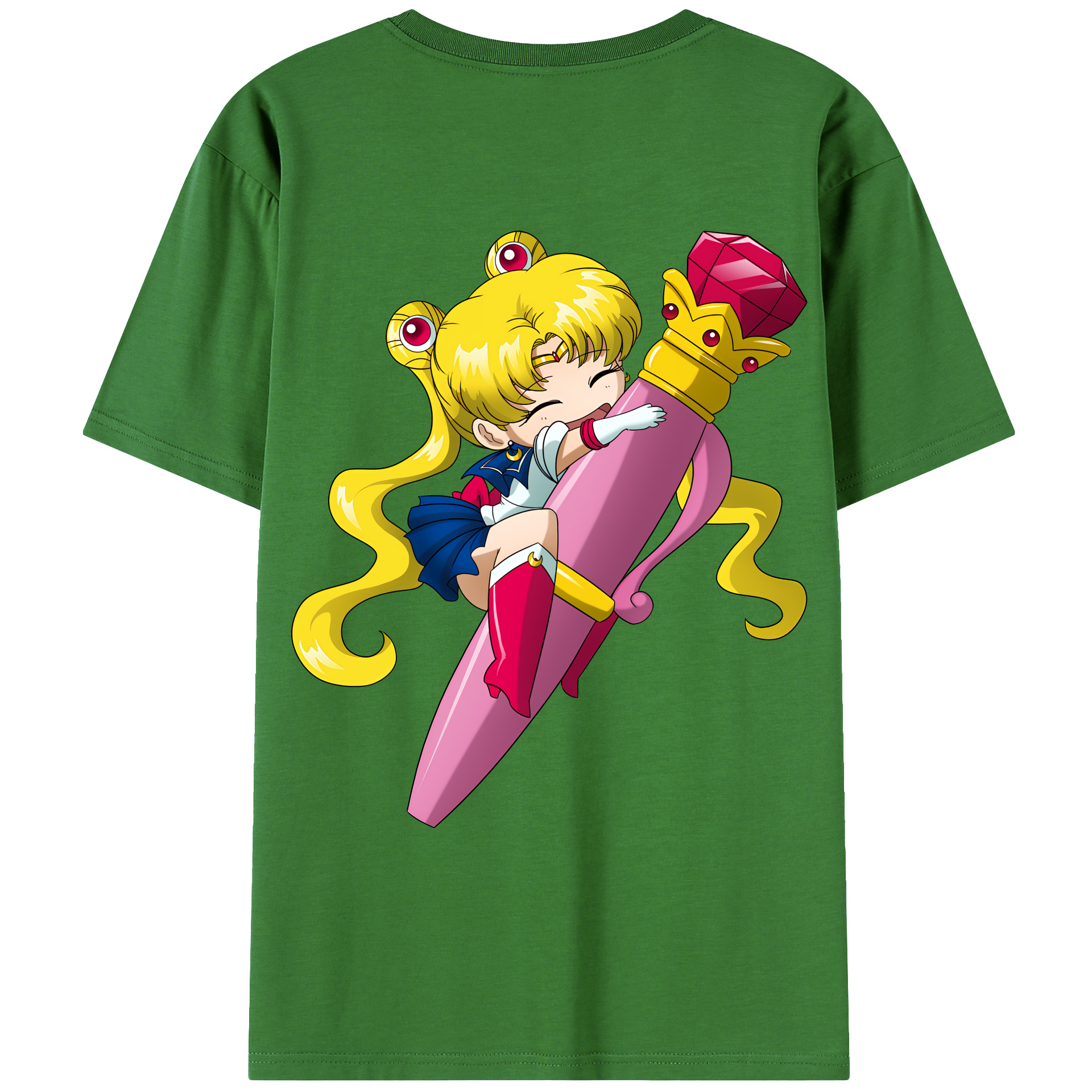 （画像用） 美少女戦士セーラームーン 月野 うさぎ つきの うさぎ Sailor Moon Tsukino Usagi レディース半袖Tシャツ(バックプリント)